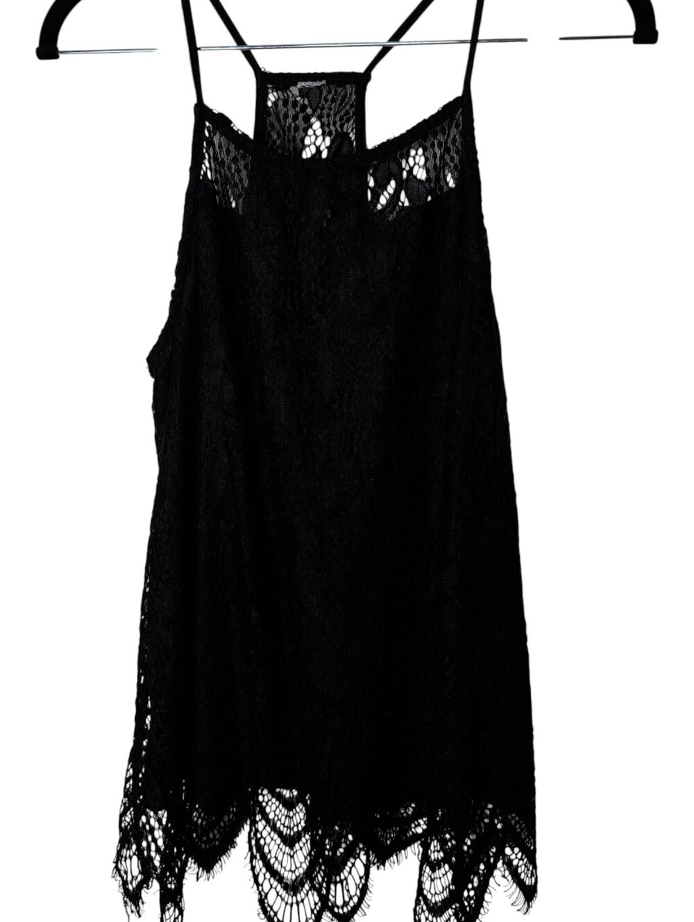 Black Lace Camisole Tank Top - Women - Picture 2 of 7